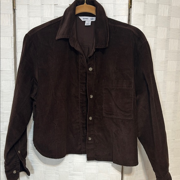 Old Navy Tops - Old Navy Brown Corduroy Button-Up Jacket